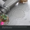 Коврик для ванной комнаты, 55 см, микрофибра, серый, ID DTR01P5i12,