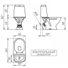 Компакт "Cersanit Star 031 3/6 DPL EO"  с сиденьем микролифт арт.63423