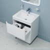 Тумба напольная, 60 см, белая, Edifice, ID EDI60WFi95,