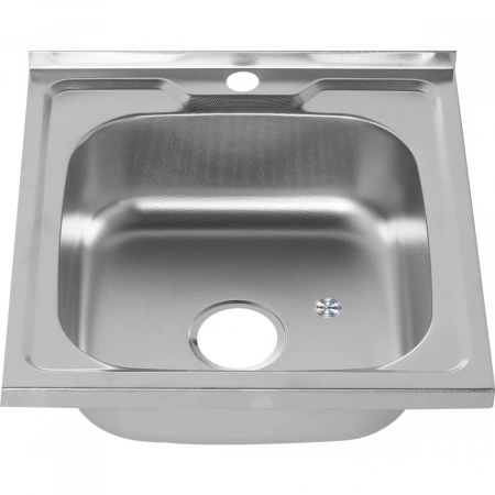 Мойка MELANA 5050 0.8 /180 квадр.декор.,накл.,с сифоном (098Dt*10)