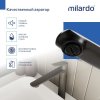 Смеситель для настольного умывальника, графит, Leap, MI LEAGM01M01,