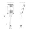 Лейка для душа, 1F, Ideal Spa, MI ILS1FCSM18,
