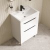 Тумба с умывальником, напольная, 60 см, белый, Ray, ID RAY60WFi95K,