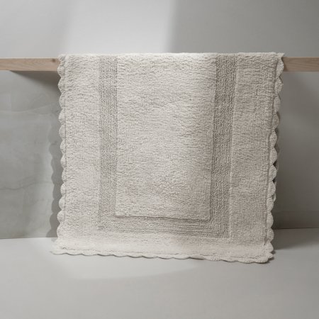 Коврик для ванной комнаты, 70x120, прямоугольный, хлопок, кремовый, ID DSQL01Ci12,