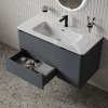 Тумба с умывальником, подвесная, 100 см, темно-серый, Edifice, ID EDI10D0i95K,
