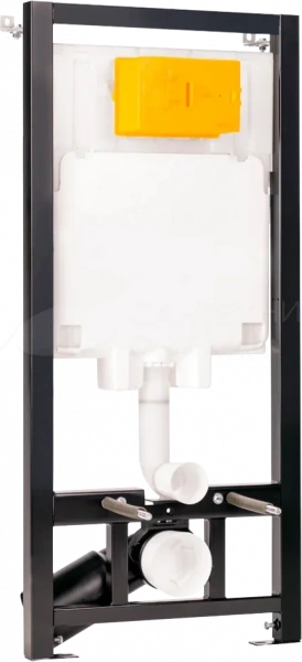 Инсталляция для подвесного унитаза "OLI 80 Sanitarblock ECO"кнопка SLIM хром матовый (886914+659046)