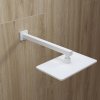 Кронштейн для верхнего душа в стену, квадратный, белый матовый, Optima Home, ID OPH40WSi61,