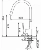 Смеситель кухни "FRAP" F-4453-03 гибкий излив (белый)