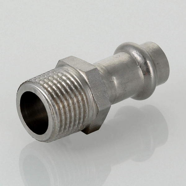 Пресс-фитинг VALTEC, нерж. сталь с нар.р. 22х3/4" (VTi.901.I.002205)