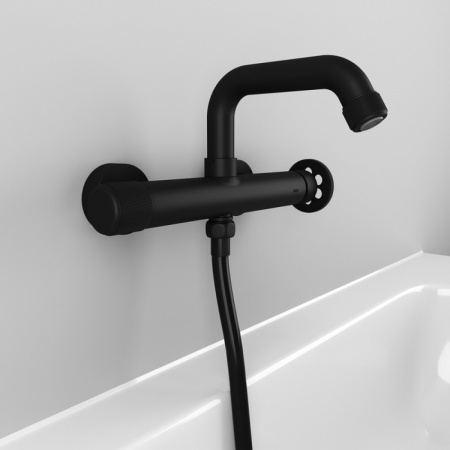 Смеситель ванны IDDIS "Grange" цвет черный GRABLR2i02WA