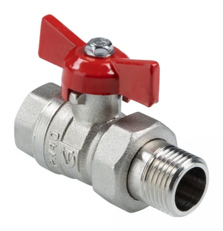 Кран шаровой VALTEC СТАНДАРТ ГОСТ, с полусгоном 1/2", вн.-нар. (PN40) (VT.127.N.04), Россия