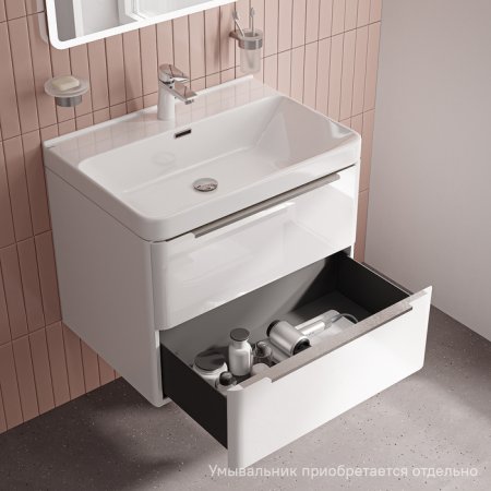Тумба подвесная, 70 см, белый, Cloud X, ID CLX70W0i95,