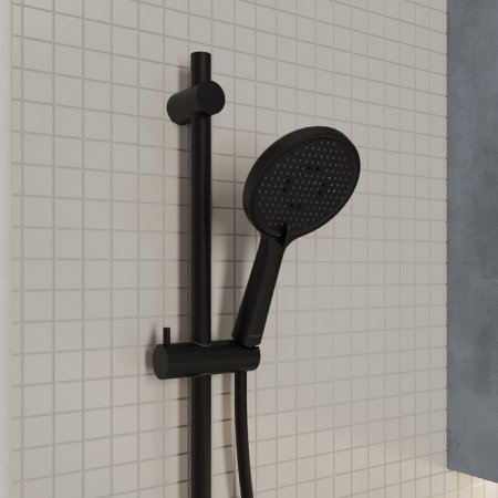 Лейка для душа, черная матовая, 3F, Ideal Spa, MI ILS3FBRM18,