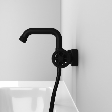 Смеситель ванны IDDIS "Grange" цвет черный GRABLR2i02WA