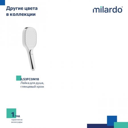 Лейка для душа, черная матовая, 3F, Ideal Spa, MI ILS3FB0M18,