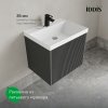 Тумба с умывальником подвесная, 60 см, темно-серый, Bild 2.0, ID BIL60G1i95K,
