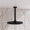 Кронштейн для верхнего душа в потолок, круглый, черный матовый, Optima Home, ID OPH20BRi61,