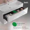 Тумба с умывальником, подвесная, 100 см, белый, Cloud X, ID CLX10W0i95K,